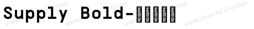 Supply Bold字体转换